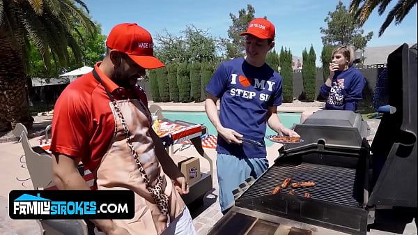 Independence Day Family Fun: Penelope Gets Double-Teamed By Stepdad And Stepbro