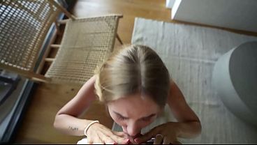 Stunning Hot Blonde POV Ram And Facial