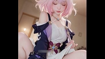 【AI生成(AI-generated)】粉色头发女孩没脱衣服就急着做爱,阴道被灌满精液还不停下来(The Pink-haired Hottie Was In A Hurry To Have Sex Without Taking Off Her Clothes, And Her Snatch Was Plugged With Semen And She