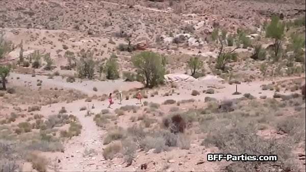 Sizzling Lovers Finishing Hiking Trip On Dick