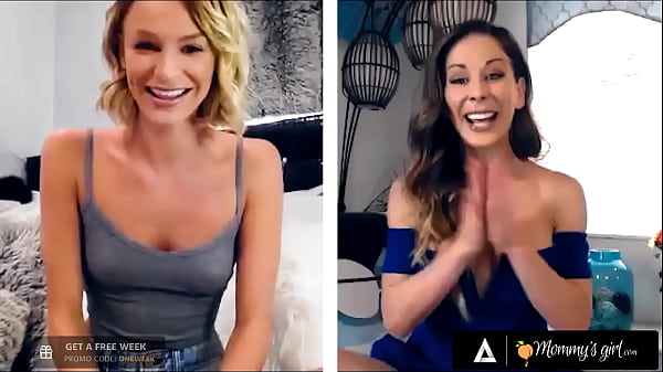 MOMMYSGIRL Hungry Emma Hix And Stepmother Cherie DeVille Swap Their Juicy Pussy On Cam