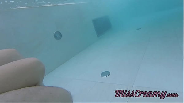 Flaunting My Member In Front Of A Young Vixen In Public Pool And Helps Me Masturbate - It's Very Risky With People Near - MissCreamy