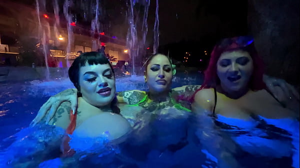Three Aroused Big Tit Skanks Get Extremely Sopping For You