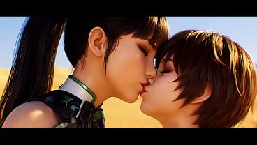 Eve X Lilly Artemis II Lesbian Making Out (Stellar Blade /AI Generated)