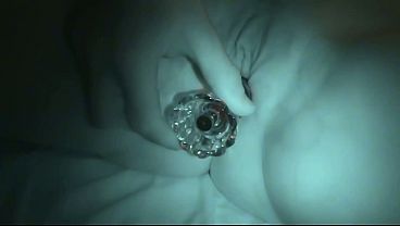 Glass Dildo Climax