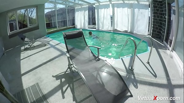 Monster Titty Hotwife Masturbating At The Pool