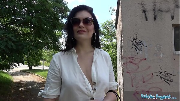 Public Agent Sultry Dark Haired COUGAR Slams Outsider For His Cash