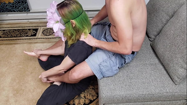 Scorching Babe Provides Foot Stroke