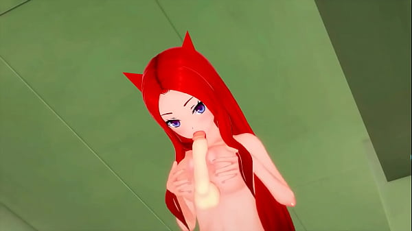 Auburn-haired Demon Cosplayer Gets Stuffed Raw With Ahegao (Hentai) Koikatsu!