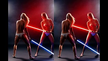AI 3D Light Saber Fight