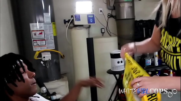 Fair-haired Cop Arrests Black Male Suspect And Gets Him To Eat Her Cooch For Freedom