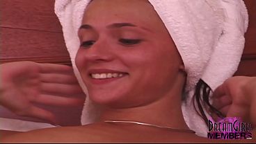 Stunning Chestnut-haired Frolics Exposed On The Bed