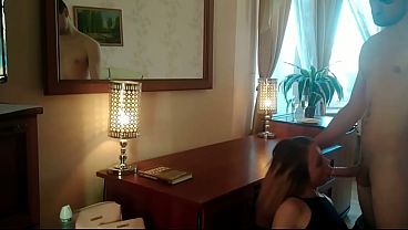 Round Fair-haired Could Not Refuse Her Lover - Oral, Going Down And Intense Sex After Reading Book