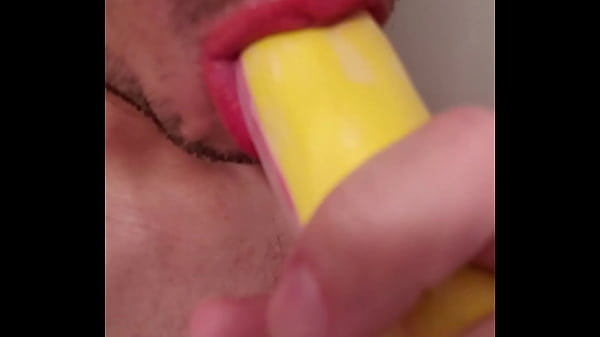 Worshipping Banana Penis Toy