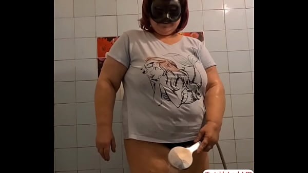 Fat Soft Mature Granny Takes A Torrid Shower.