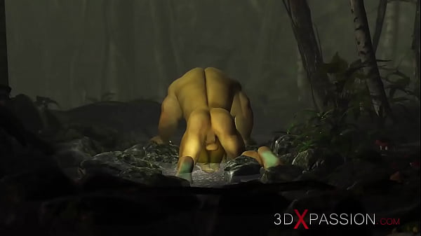 Green Monster Ogre Plows Hard A Needy Female Goblin Arwen In The Enchanted Forest