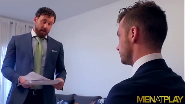 MENATPLAY Blokes In Suits Damon Heart And Logan Moore Backside Breed