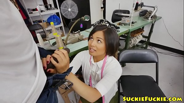 Small Asian Tailor Assfucked By Sizable Black Member