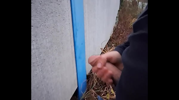 Outdoor Jerking Off! I Jizz On Wall In Public - Wertert009