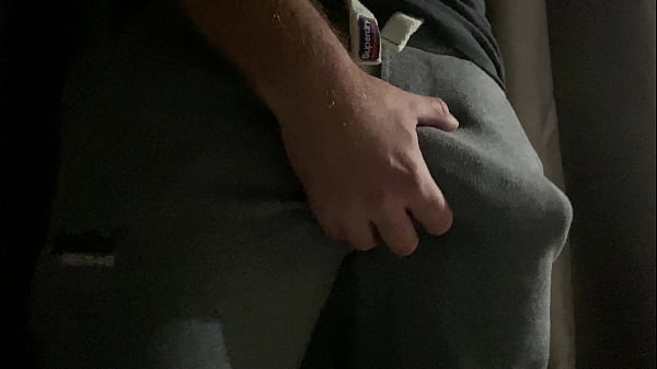 Vigorous British Massive Cock, Bursts Out Of Grey Gym Gasps, Ready To Drill