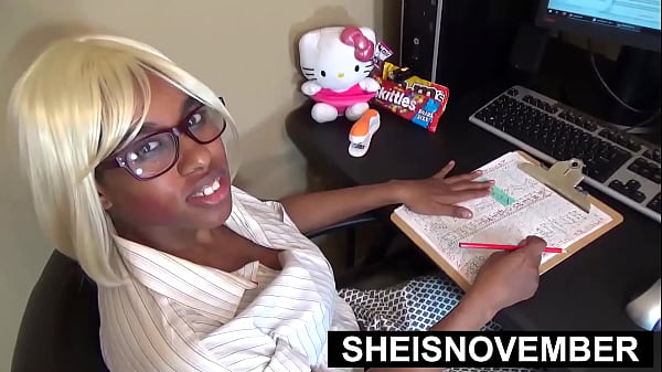 Geeky Personal Assistant Fucking Chief On Desk At Rub To Keep Her Job, Ebony Geek Sheisnovember Taking Missionary Extreme Grinding Sex, Eye Contact Oral, And Saddling BBC On Her