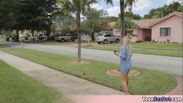 Petite Blonde Vixen Playing With Her Drone But Soon Things Got Outta Hand
