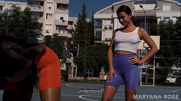 TWO GIRLS HONEYPOT NUT. Maryana Rose Got Frisky During A Basketball And Tempted Her Ebony Girlfriend Into Eating Out And Sizzling Lesbian Sex With Powerful Peak