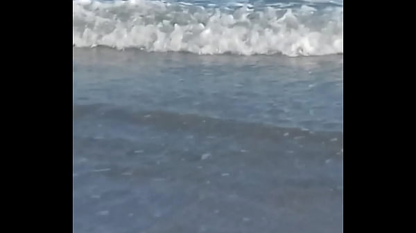 Me Exibindo De Bikine Transparente Na Praia