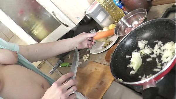 Undressed STEPMOM Platinum Sultry Frina Continues Cooking In Steamy Kitchen Without Panties And Bra. Unshaved Cunt. All-natural Boobs. Masturbates Pussy And Orgasm. Solo. Solo
