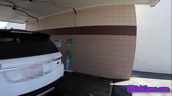 Thicc Platinum Chick Washes Your Car Before Slamming You