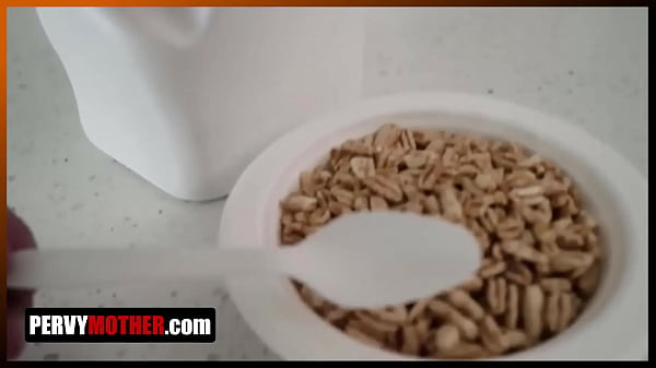 PervyMother - Nymphomaniac Stepmother Doesnt Let Her Stepson Eat His Morning Cereal