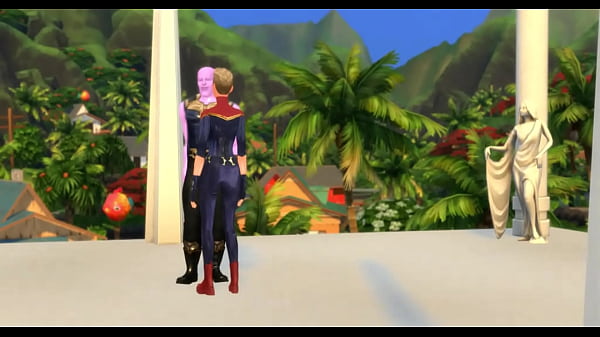 Captain Marvel Fucked By Thanos