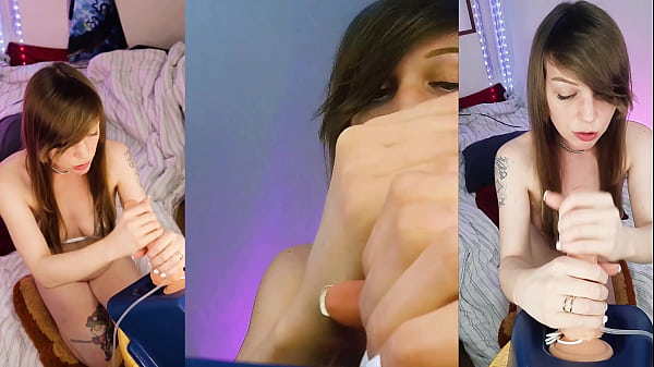 Slurping And Slamming A Spraying Dildo Dirty Fun