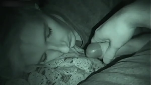 Blonde Sucks A Member In The Night