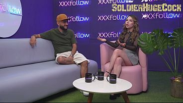 Enormous Dick In Studio - Stacked MOMMY Voluntarily Fucked Powerful On Live Podcast