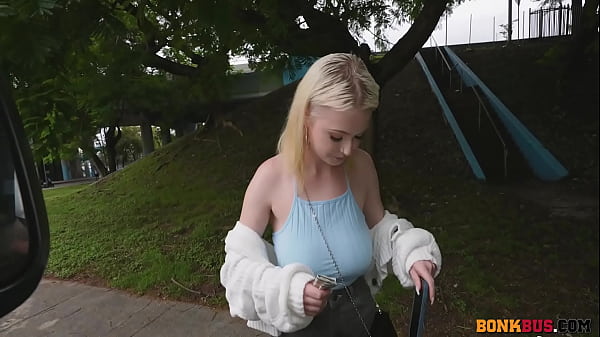 Carrie Sage Show Her Knockers For Money On Road