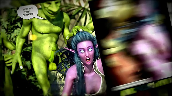 Cruel Goblin Pounds Imprisoned Elf Princess's Ass. 3D Hentai