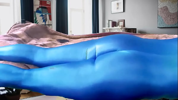 Bulge Blue Lycra Bodysuit