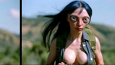 Bug Eyed Female Stop Looking AI Generated