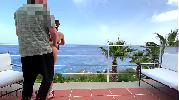 Summer Terrace People Watching - Risky Public Outdoor Sex Close To The Tenants, Projectfundiary