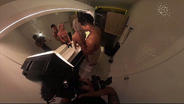 El Brazileño Leo Santo Le Da Tremenda Follada A Una Alemana De Grande Tetas Tras Camara