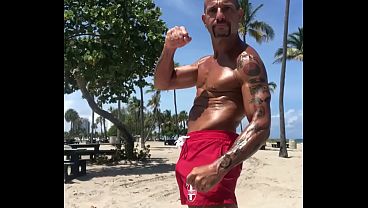 THE BEACH FRAME LIFEGUARD MARTIAL ARTIST ACTOR WRESTLER PORNSTAR MAXXX LOADZ