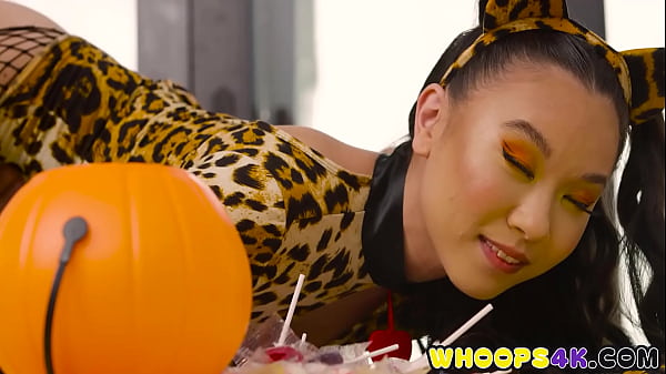 Halloween Member Or Treat For New Asian Barely-legal