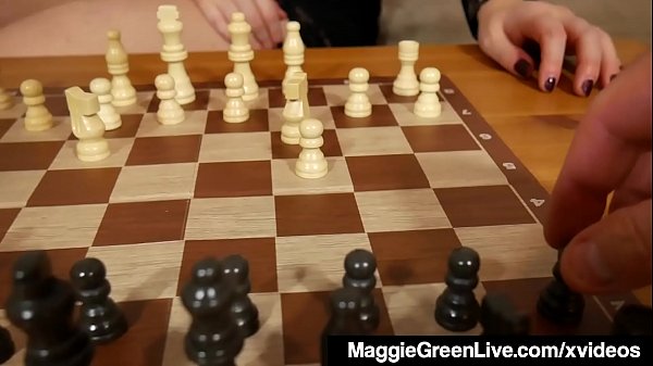 Sexy Whore Maggie Green Pounds Chess Pieces Because She Loses