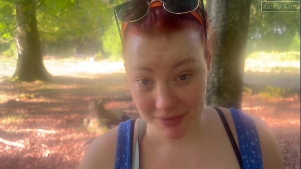 A New Forest Walk With A Stranger's Dick In My Muzzle And Narrow Pussy