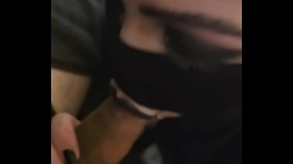 Goth Slut, Blows And Gobbles Jizz, Sensual Upclose Blowjob