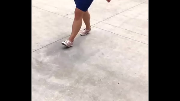Candid Tempting Preggo In Blue