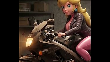 Babygirl Peach With Superbike