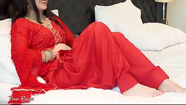 Sizzling Priya Get Rough Ram Before Her Marriage In Red Salwar Suit In Hindi Audio