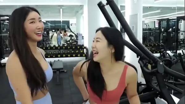 Two Ravishing Korean Fitness Models Having Fun Handling Out
